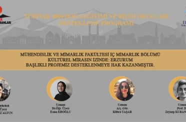 ETÜ TÜBİTAK 4004 projesi ile Erzurum’un mimari mirasını yeni nesillere aktaracak 