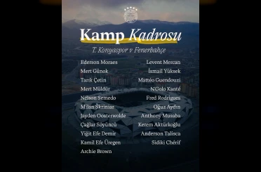 Fenerbahçe’nin Konyaspor maçı kamp kadrosu belli oldu 