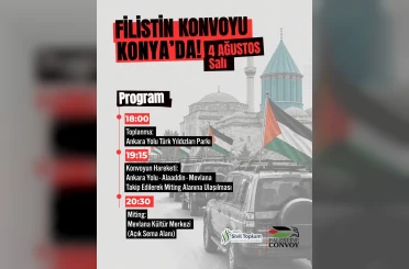 Filistin Konvoyu Konya'da