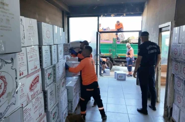 Gaziantep’te 2 ton bozuk kuru pasta imha edildi 