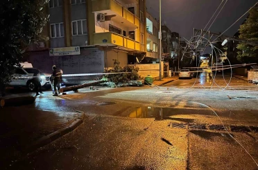 Gaziantep’te fırtına mesaisi 