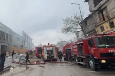 Gaziantep’te kereste imalathanesinde yangın 