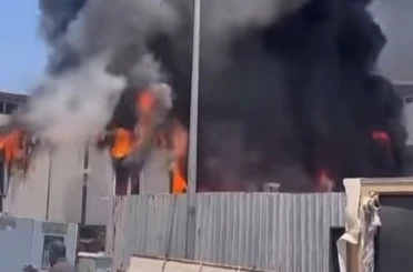 Gaziantep’te korkutan iş yeri yangını 