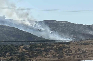 Gaziantep’te makilik alanda çıkan yangın söndürüldü 