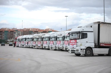 Gazze'ye 15 tır yardım yola çıktı