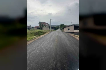 Gediz’in Aşıkpaşa ve Yeşilova köylerinde sıcak asfalt sevinci 