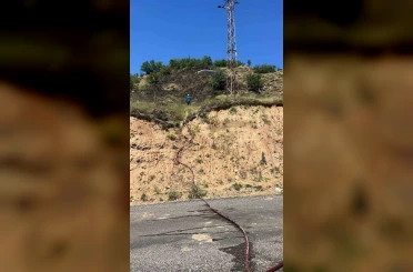Genç’te çıkan orman yangını büyümeden söndürüldü 