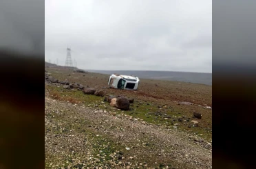 Gercüş’te araç takla attı, sürücü yara almadan kurtuldu 