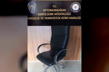 Girdiği iş yerinden koltuk çaldı 