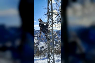 Giresun’da kesintisiz enerji için kar kış demeden çalışıyorlar 