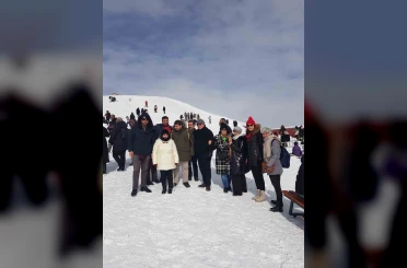 Görme engelliler Erciyes’te kaynaştı 