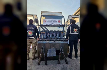 Gümrük kapısında 52 adet uzun namlulu silah ele geçirildi 