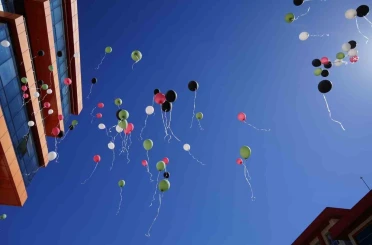 Gümüşhane’de Gazze için balonlar gökyüzüne bırakıldı 