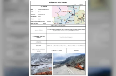 Hakkari yolundaki heyelan 200 metre uzunluğundaki alanı etkiledi 