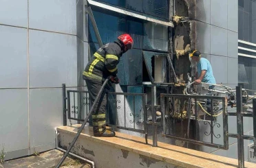 Harran Üniversitesi Tıp Fakültesi Hastanesinde korkutan yangın 