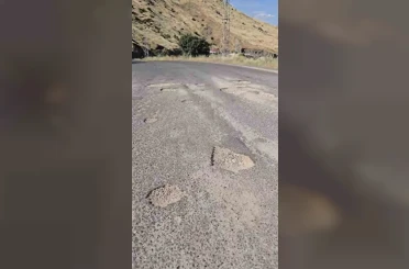 Haseran’da vatandaşlar bozulan yolun onarılmasını istedi 
