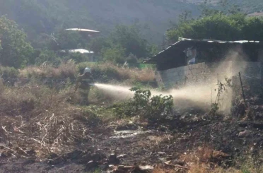 Hassa’da bahçe yangını 