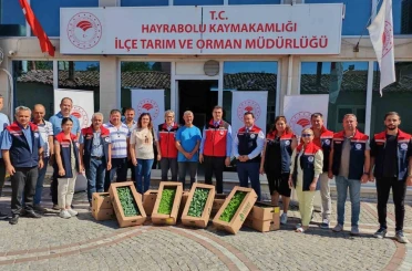 Hayrabolu’da üreticilere kışlık fide desteği 