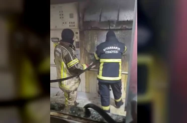 HES’teki yangın itfaiye ekiplerince söndürüldü 
