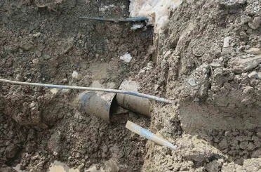 Heyelan içme suyu şebekesini vurdu 