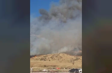Hierapolis Antik Kent yakınında örtü yangını 