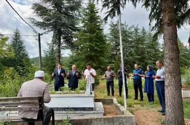 Hisarcık’ta 15 Temmuz’un 10. yılında şehitlik ziyareti 