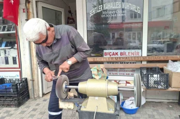 Hisarcık’ta bıçakçıların yoğun mesaisi 