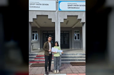 Hisarcık’ta resim yarışması ilçe birincisi Dereköy Şehit Fatih Seven Ortaokulu’ndan 