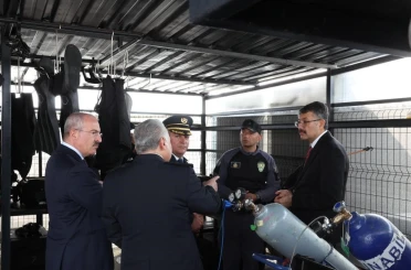 İçişleri Bakan Yardımcısı Çelik, Deniz Polisi Eğitim Merkezi’nde incelemelerde bulundu 