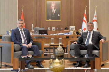 İçişleri Bakanı Çiftçi, KKTC Cumhurbaşkanı Erhürman ile görüştü 