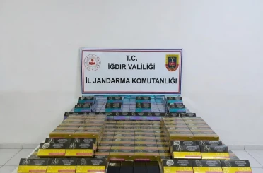 Iğdır İl Jandarma Komutanlığı’ndan kaçak elektronik sigara operasyonu 