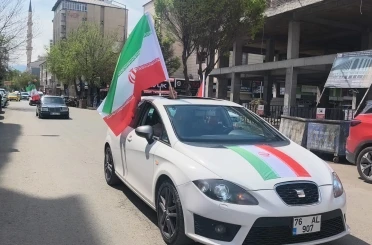 Iğdır’da 500 araçlık konvoyla "Zalimin Karşısındayız" mesajı 