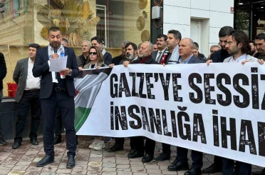 Iğdır’da cuma namazı sonrası Filistin’e destek açıklaması 