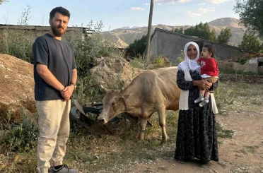 İhlas Haber Ajansı’nın haberi Ayni teyzenin yüzünü güldürdü: İnekler kendisine ulaştı 