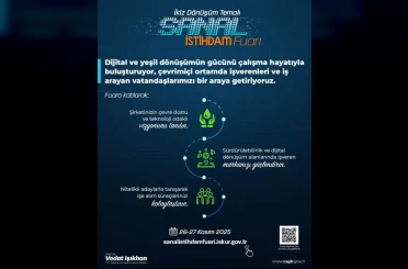 İkiz Dönüşüm Temalı Sanal İstihdam Fuarı çevrim içi ortamda işveren ve iş arayanları bir araya getirecek 