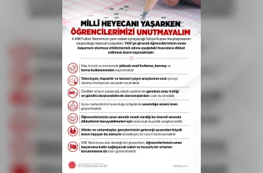 İletişim Başkanlığı’ndan YKS öncesi milli maçı uyarısı 