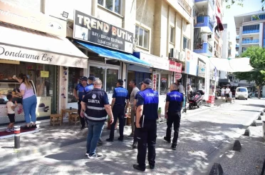 İncirliova’da kaldırım işgaline geçit yok 
