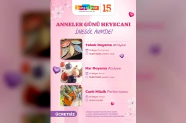 İnegöl AVM, Anneler Günü’nü sanat ve müzikle kutluyor 