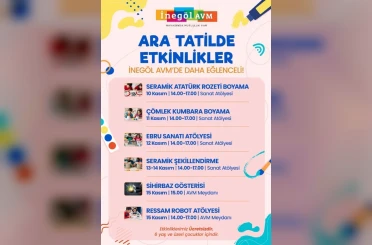 İnegöl AVM, Kasım ayı etkinlik programını duyurdu 
