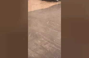 İnegöl, dolu ve sağanak yağışa teslim oldu 