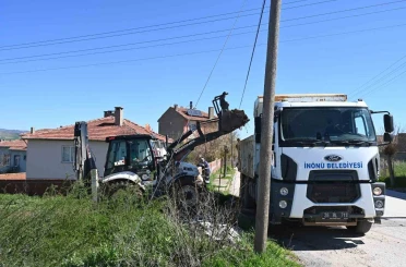 İnönü Belediyesi’nin yol çalışmaları aralıksız sürüyor 