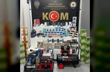 Isparta’da kaçak ürün operasyonu 