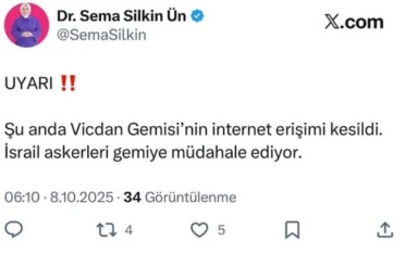 İsrail askerleri Milletvekili Ün’ün de bulunduğu Vicdan gemisine müdahale etti 
