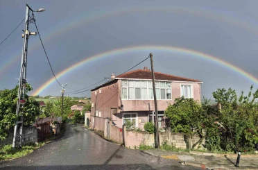 İstanbul’da gökkuşağı sürprizi 