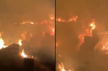 İtfaiye ekipleri alevlere müdahale etti 