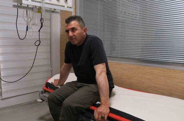 İtfaiye erinin koluna yapışan kene hastanede çıkarıldı 