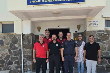 İZAKUT’tan Çandarlı Jandarma’ya anlamlı ziyaret 