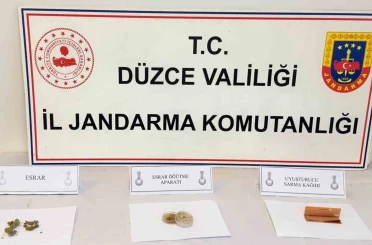 Jandarma uygulamasında 8 kişi uyuşturucu maddeyle yakalandı 