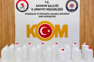 Kaçak alkol operasyonu: 90 litre etil alkol ele geçirildi 
