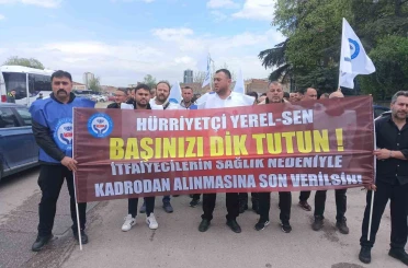 Kadroları alınan itfaiyecilerden Ankara Büyükşehir Belediyesine tepki 